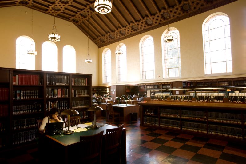 interior of UCLA library